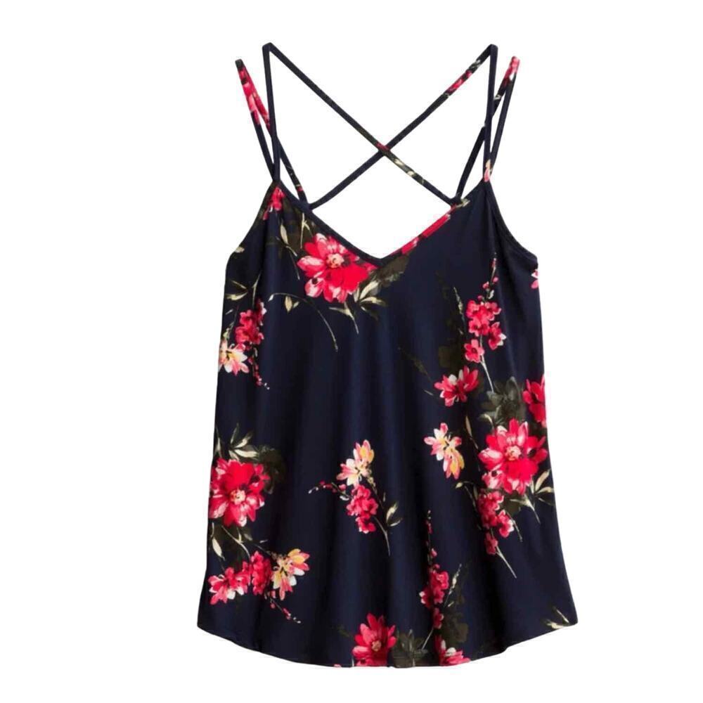 Papermoon Basima Back Detail Dark Floral Casual Top
Camisole Size 3X